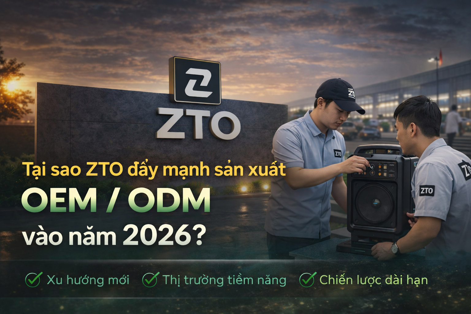 Tại sao ZTO đẩy mạnh sản xuất gia công loa kéo